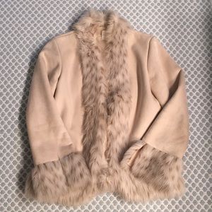 White House Black Market Suede Coat